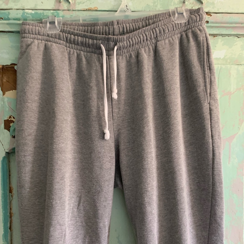 Dark gray drawstring joggers